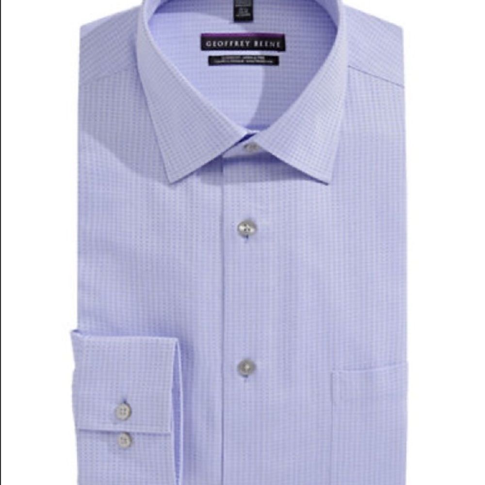 Geoffrey Beene Dobby Dress Shirt-mineral-15.5-34/35